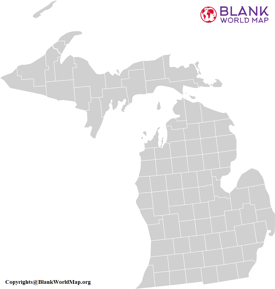 Michigan Map Transparent PNG